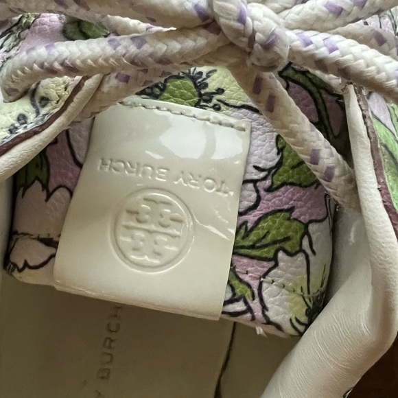 Tory Burch Floral Platform Sneakers - Pink and Green - Picture 5 of 6